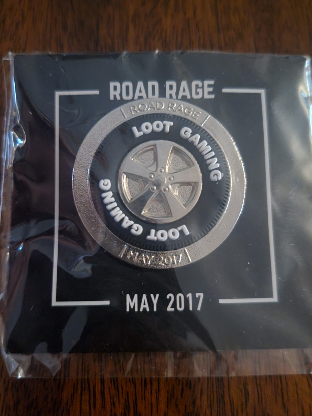 Loot Crate - Road Rage Collectible Lapel Pin - Silver